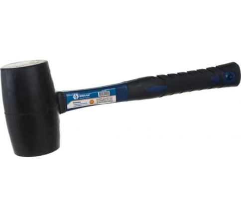 КОБАЛЬТ Киянка 680гр 70мм черн резина фиберглас рукоятка (241-055) фото 1