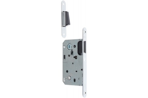 Корпус замка магн. 13М-90 мм. (хром) под фикс. с отв. планкой фото 1