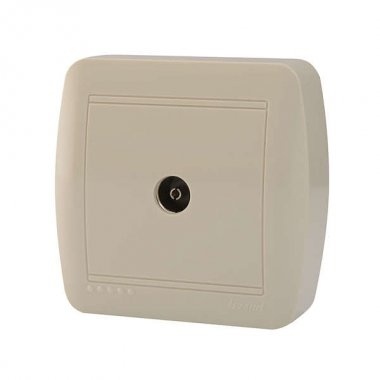 (!) Lezard Розетка о/у ТВ  проходная крем DEMET 711-0300-129 фото 1