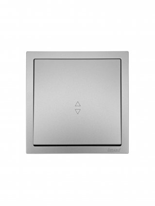 Lezard Выключатель СП проходной 1кл серый матов. ZIMA 704-7488-105QC фото 2