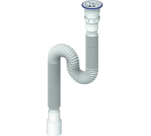 D240 Гофросифон 1500мм 1 1/2" 40*50 фото 1