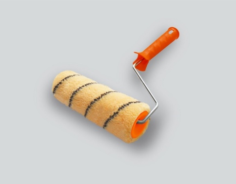 Валик полиакрил тигр 2К 180мм d42мм, ручка 8мм, ворс 11мм "Намерение" 480-1180 фото 1