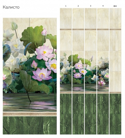 Панели ПВХ Unigue 2,7х0,25х8 Калисто фон (12) фото 1