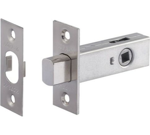 Задвижка дверная З-45 (мат. никель) фото 1