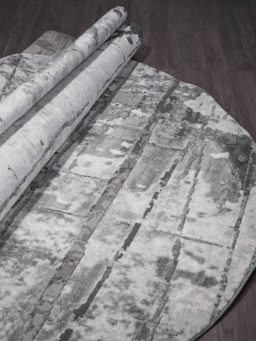 Ковер ARMINA 0.8*1.5 03752A oval Grey/Grey Турция фото 2