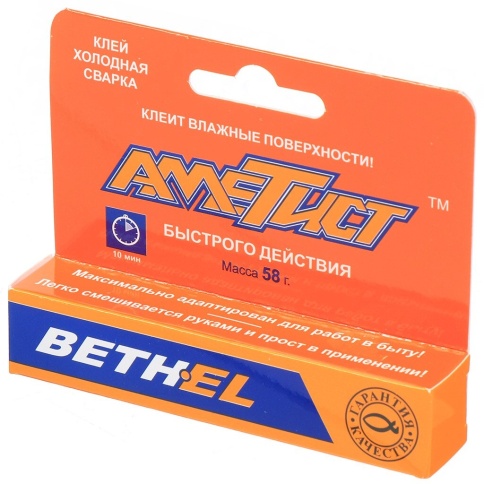 Клей холодная сварка "АМЕТИСТ" Универсальный 58г блистр фото 1