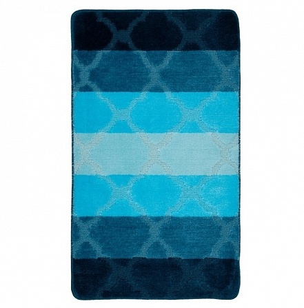 Коврик VONALDI Colorline 60*100 синий 2шт фото 1