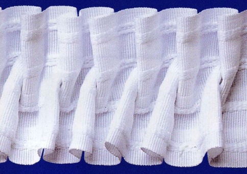 Тесьма шторная Буфы(бабочка)  YELDA YD CI706/60мм/белая ткань фото 1