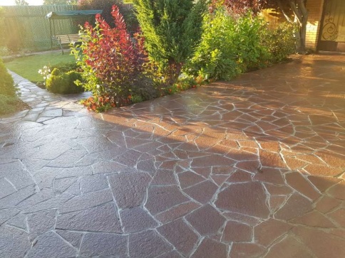 Камень плитняк "Красный" 30-35мм фото 1