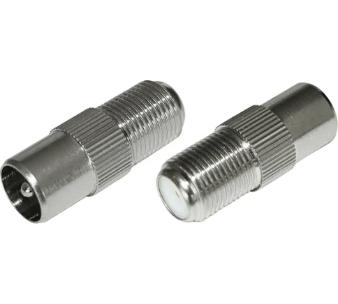 Переходник антенный гнездо F- штекерTV  Rexant 06-0025-A фото 1