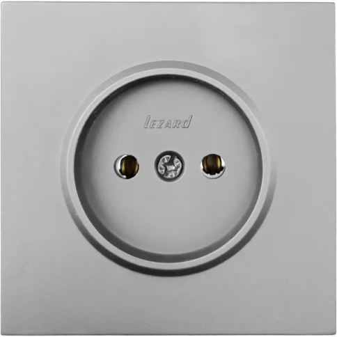 Lezard Розетка СП 1гн. б/з серый матов. ZIMA 704-7488-121BQC фото 1