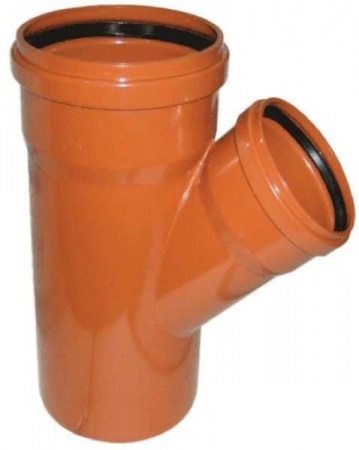Тройник для наруж.канализации 160/110*45 фото 1