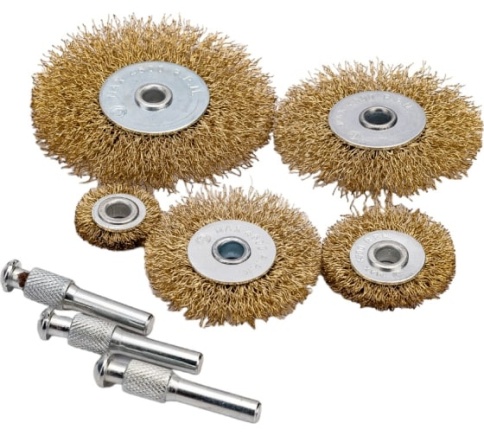 Корщетки набор 5 шт ( колеса 25,38,50,63,75 мм ) (38572) фото 1