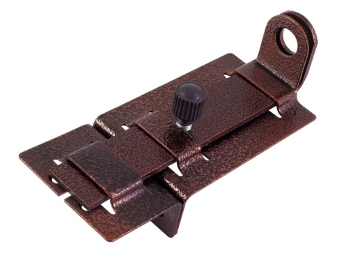 Ормис Засов плоский с вертикальными проушинами и фиксатором 70-0-120 фото 1