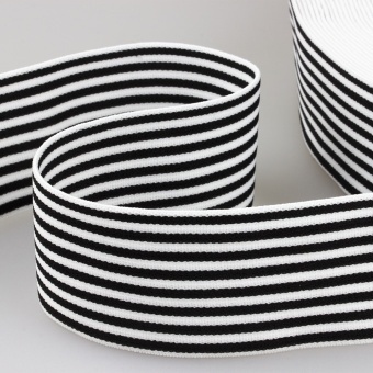 Резинка черный/белый 1068-5см фото 1