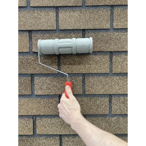 Лакра Валик фактурный, эффект "Кирпич", 230мм  фото 1