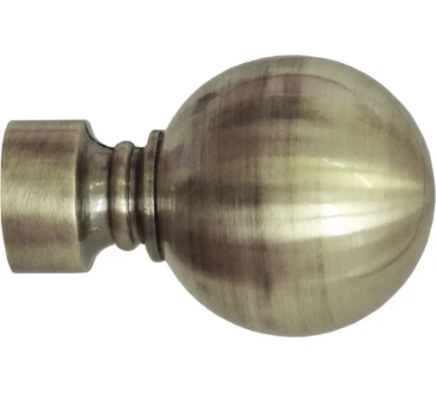 Наконечник 28мм Шар Золото антик фото 1