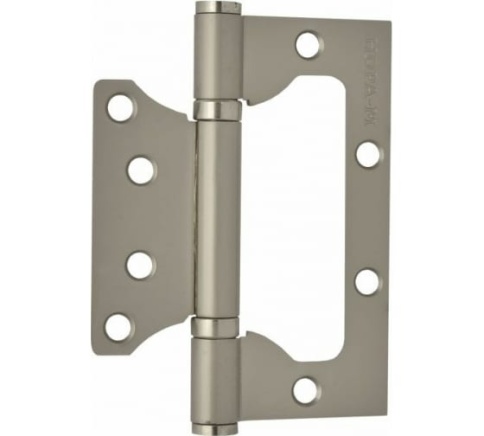 Петля накладная унив. 800-4" (мат. никель) без колп. (100х75х2,5) фото 1