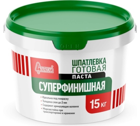 Старатели Шпаклевка готовая "Суперфинишная" 15кг фото 1