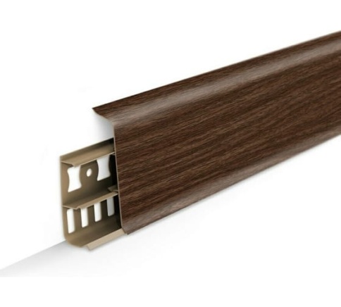 Плинтус Деконика 85мм 2,2м Орех 291 фото 1