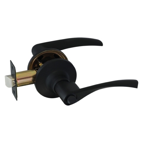 Защелка межкомнатная ЗВ2-03 (черный) (фиксатор) фото 1