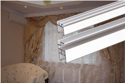  Профильный Карниз БАРС, с ручным управлением 2м фото 1