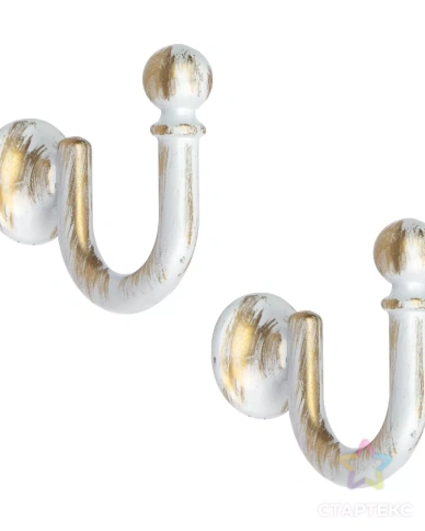 Крючки под подхваты (Белое золото) 1шт фото 1
