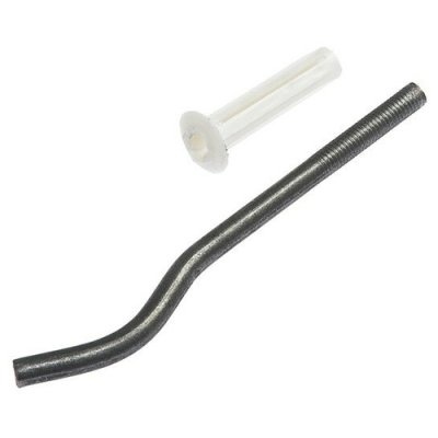 Кронштейн для радиатора усиленный плоский с дюбелем фото 1