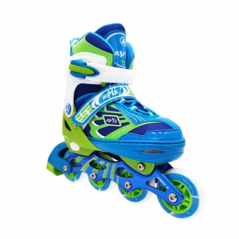 Роликовые коньки  раздвижные Avis Blue р.31-34 (S) фото 1