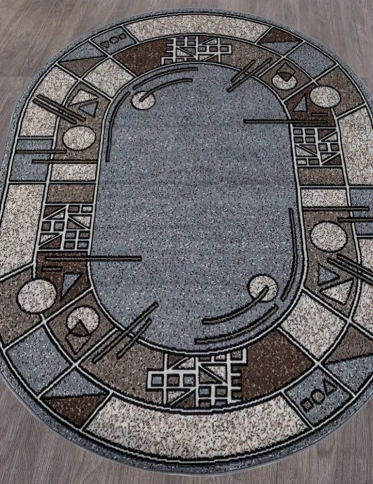 Ковер SIERRA 3.0*3.4 Albina 3 OVAL BLUE-BROWN2 фото 1