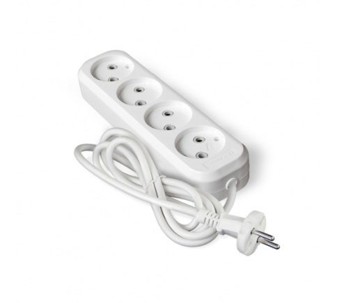 Удлинитель 4*2м У6-766М ПВС 2*0,75 "У" фото 1