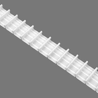 Тесьма шторная Паралель (карандашная) MiirTenda Premium тканая 4см(1кар/корд 3шн) 4011W(1:2)3565 фото 1