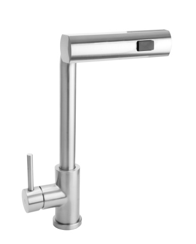 SANTREK AQUA-824 Смеситель для кухни многофункциональный выдвижной излив-лейка (сатин) фото 1