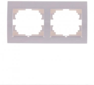 Lezard Рамка 2-ая горизонтальная белая DERIY 702-0200-147 фото 1