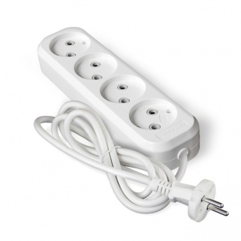 Удлинитель 4*3м У6-766М ПВС 2*0,75 "У" фото 1