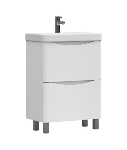 VIGO Тумба GLEM 600-0-2 + раковина Como 60см фото 1