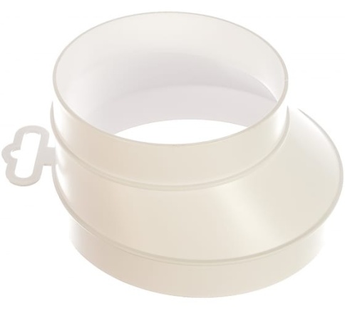 Соединитель эксцентриковый круглого воздуховода с круглым D100/125 1012,5РЭП фото 1