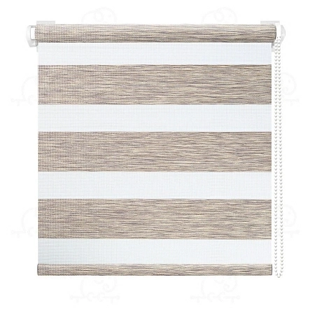 Рулонная штора Вудэн (014.13) Беж-серый 48*160 (день/ночь-под дерево) фото 1