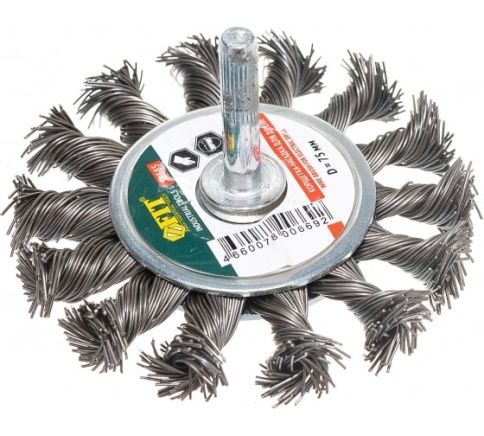 Корщетка-колесо 75мм (38585) фото 1