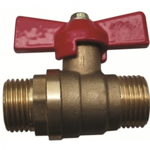 LD Кран шаровый д/воды Ду15 ш/ш бабочка 47-15ННБ фото 1