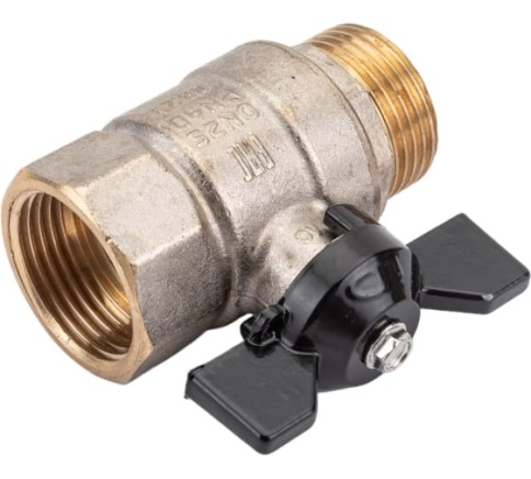 LD Кран шаровый д/воды Ду25 г/ш бабочка 47-25ВНБ фото 1