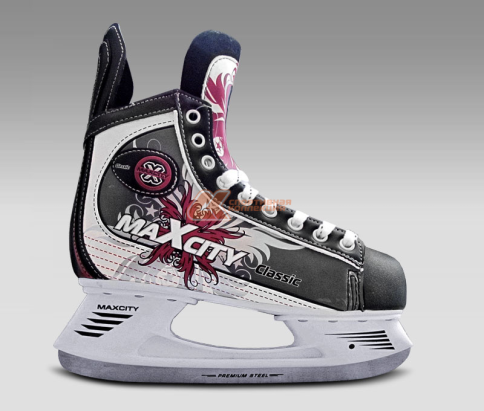 Коньки хоккейные CLASSIC bordo р.35 фото 1