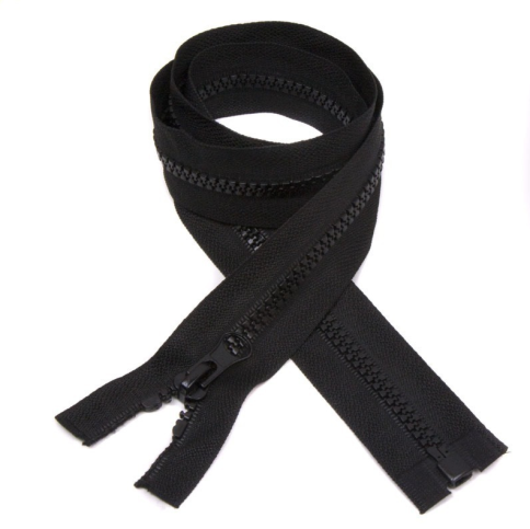 Молния "Трактор"Т5/2замка чёрный 80см S-580 усил.звено (20шт)  фото 1