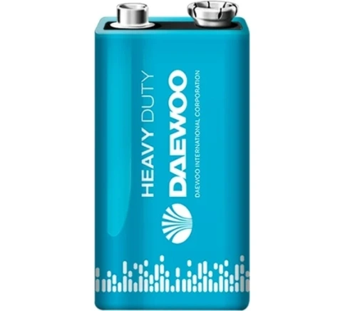 Элемент питания, 6F22 9V DAEWOO солевая  Heavy Duty, JazzWay фото 1