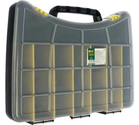 Ящик для крепежа (оргонайзер) с защелкой 16" (400х300х60 мм) 65652 фото 1