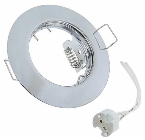 Точечный светильник Ecola DL92 хром выпуклый фото 1