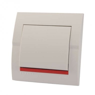 Lezard Выключатель с/у 1кл белый DERIY 702-0202-100 фото 1