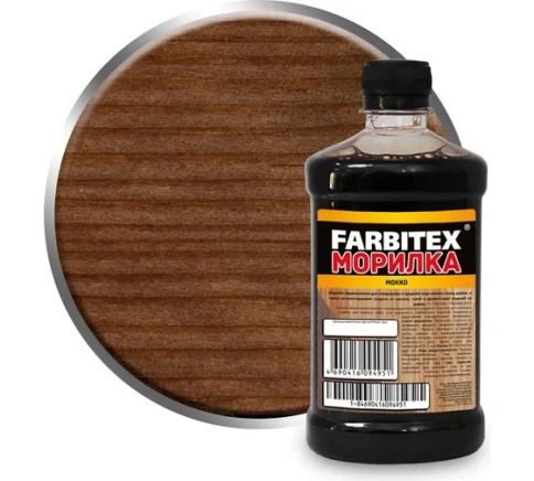 FARBITEX  Морилка деревозащитная водная 0,5л МОККО фото 1