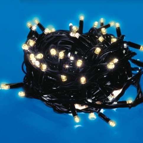 Гирлянда LED ULD-S1500-150/DBA WARM WHITE IP67 15м150диод.теп.бел.свет провод черн.Uniel UL-00008410 фото 1