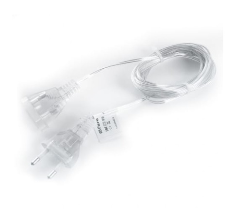 Feron Удлинитель д/гирлянд 5м прозрачный 2х0,5мм2 DM305 41659 фото 1